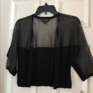 Black light bolero shrug jacket NWT